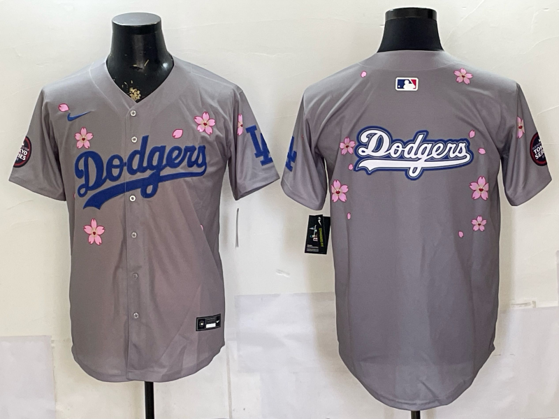 Men Los Angeles Dodgers blank grey Game 2026 Nike MLB Jersey 0631004